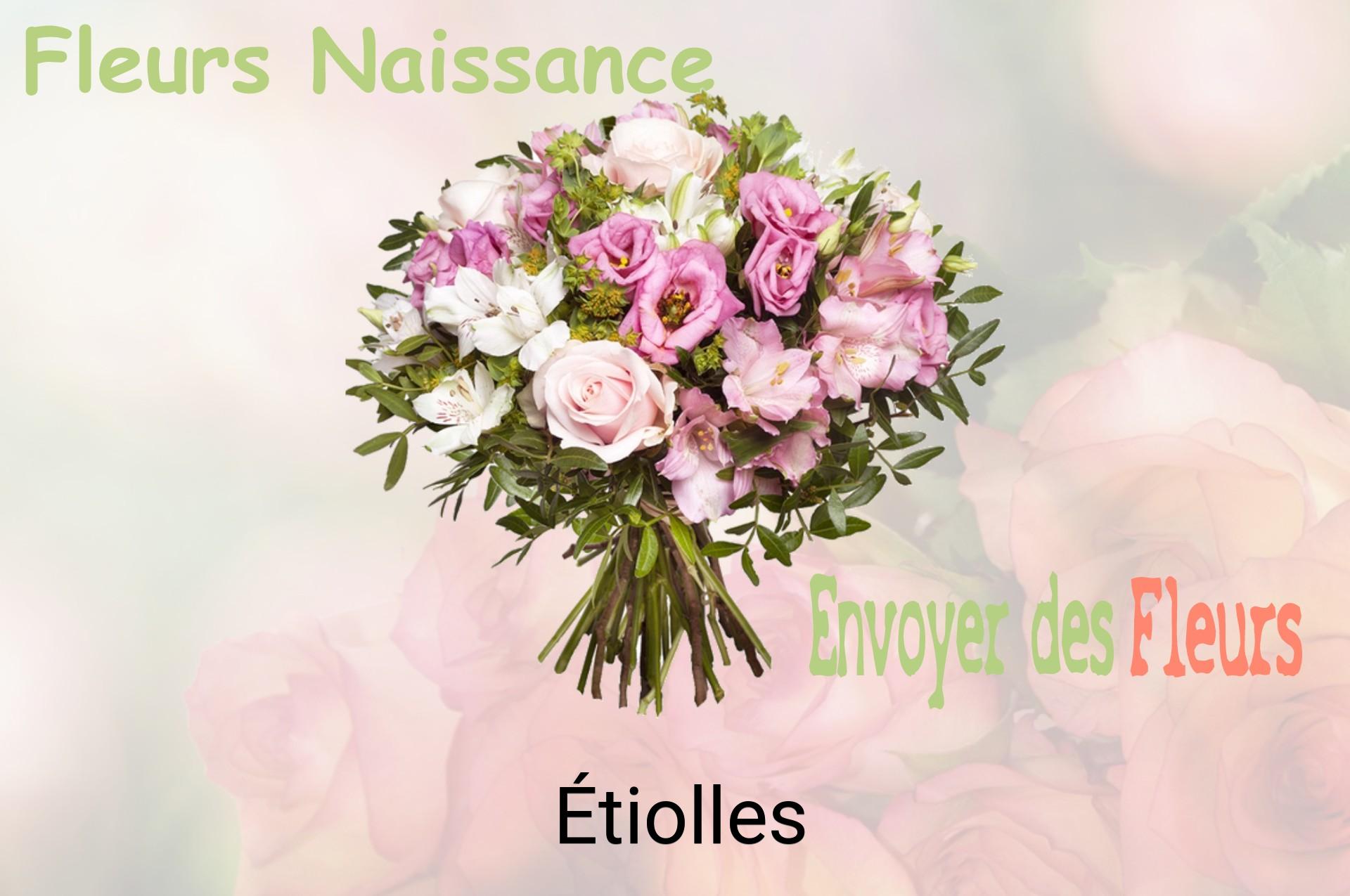 Bouquet de fleurs de naissance livré à Étiolles