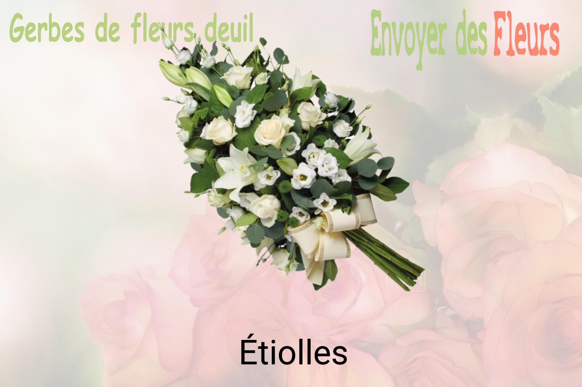 Gerbe de fleurs de deuil livrée à Étiolles